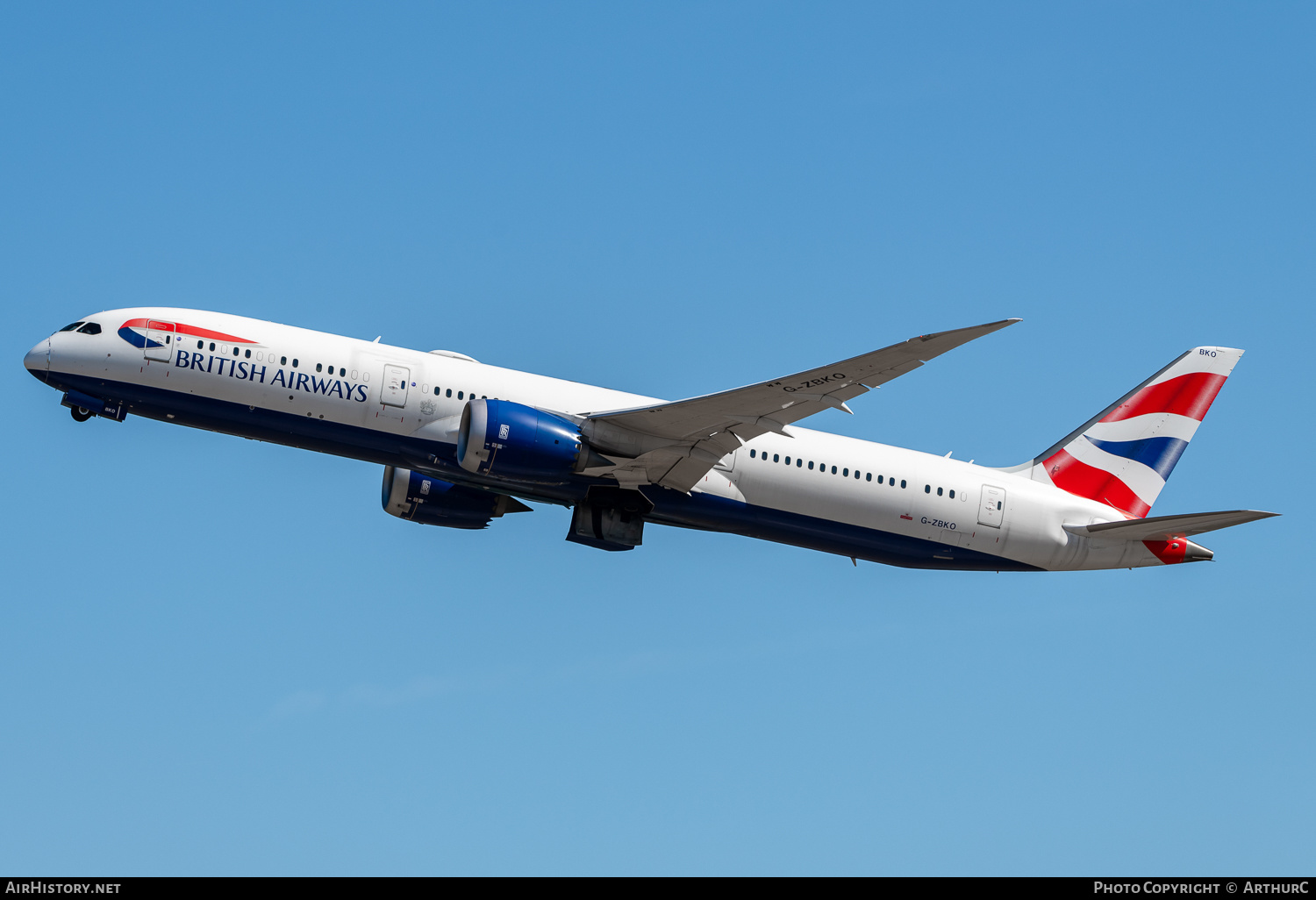 Aircraft Photo of G-ZBKO | Boeing 787-9 Dreamliner | British Airways | AirHistory.net #478980