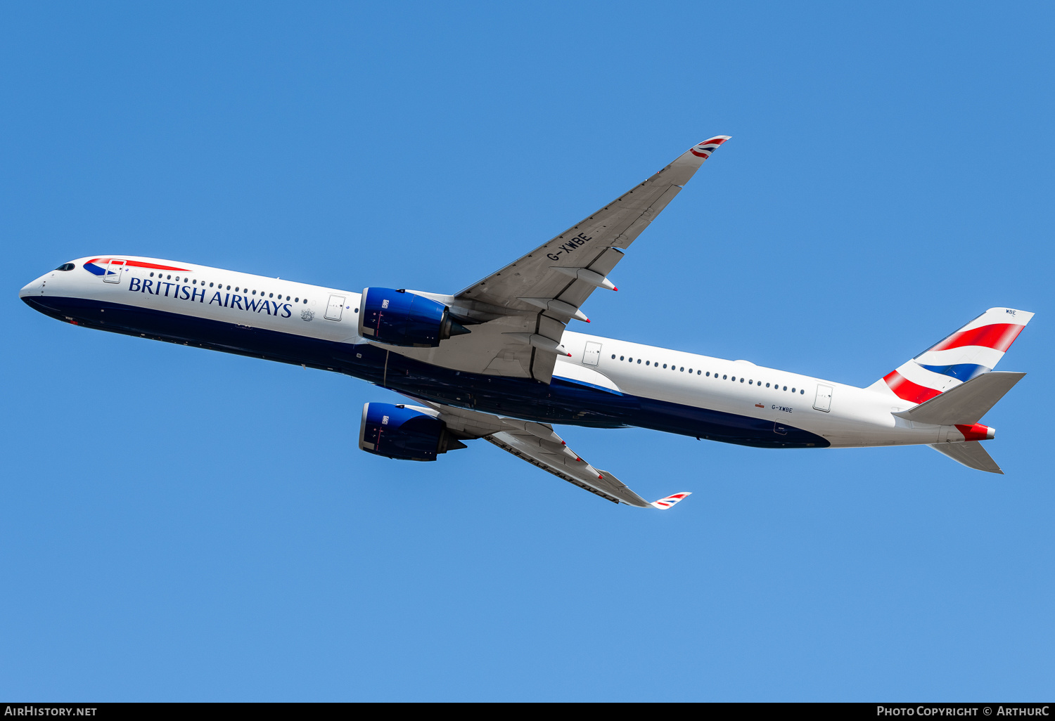 Aircraft Photo of G-XWBE | Airbus A350-1041 | British Airways | AirHistory.net #478991