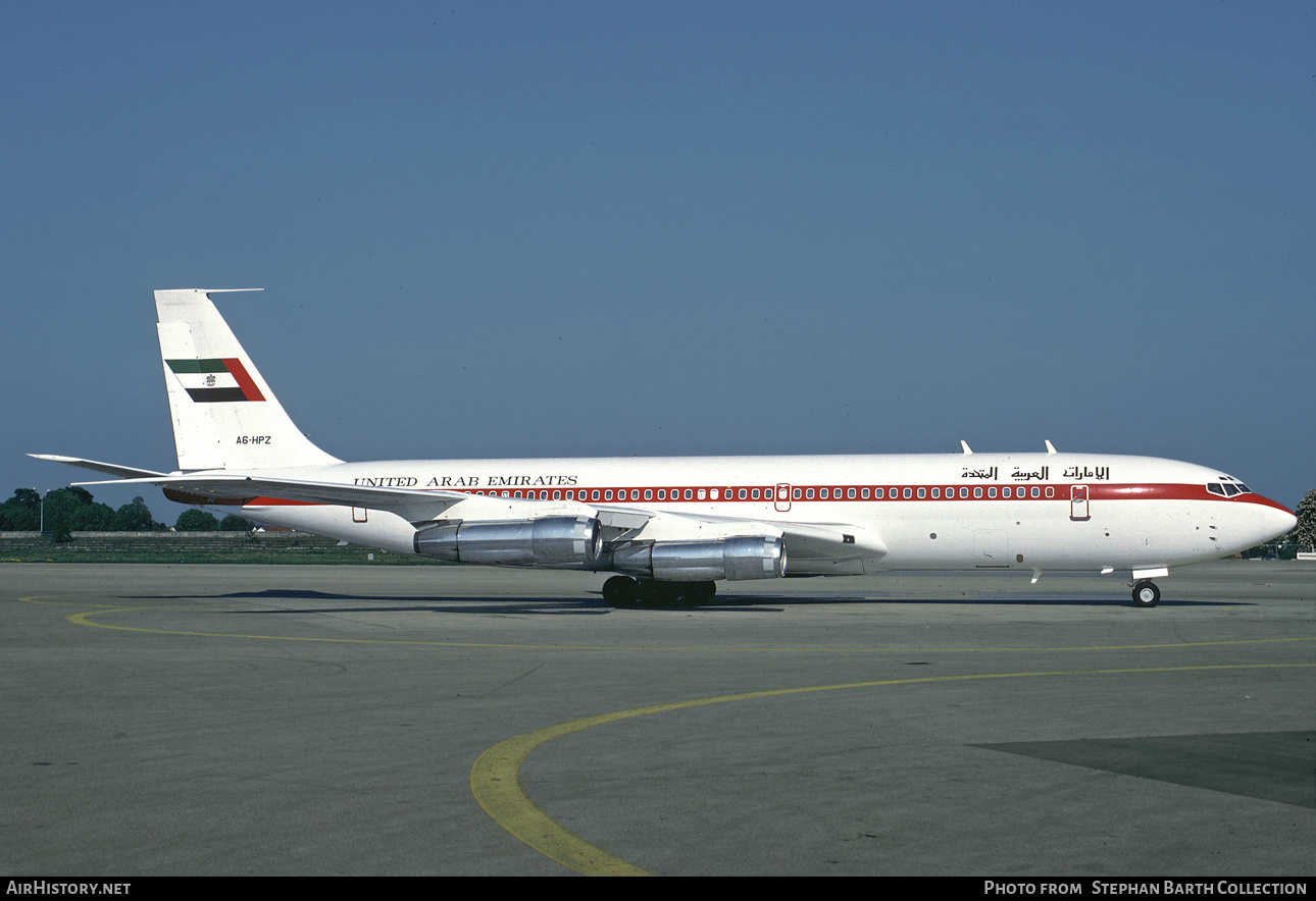 Aircraft Photo of A6-HPZ | Boeing 707-3L6B | United Arab Emirates Government | AirHistory.net #479001