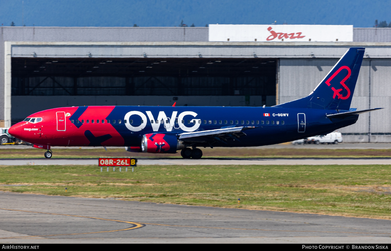Aircraft Photo of C-GGWV | Boeing 737-4Y0 | OWG - Off We Go | AirHistory.net #479039