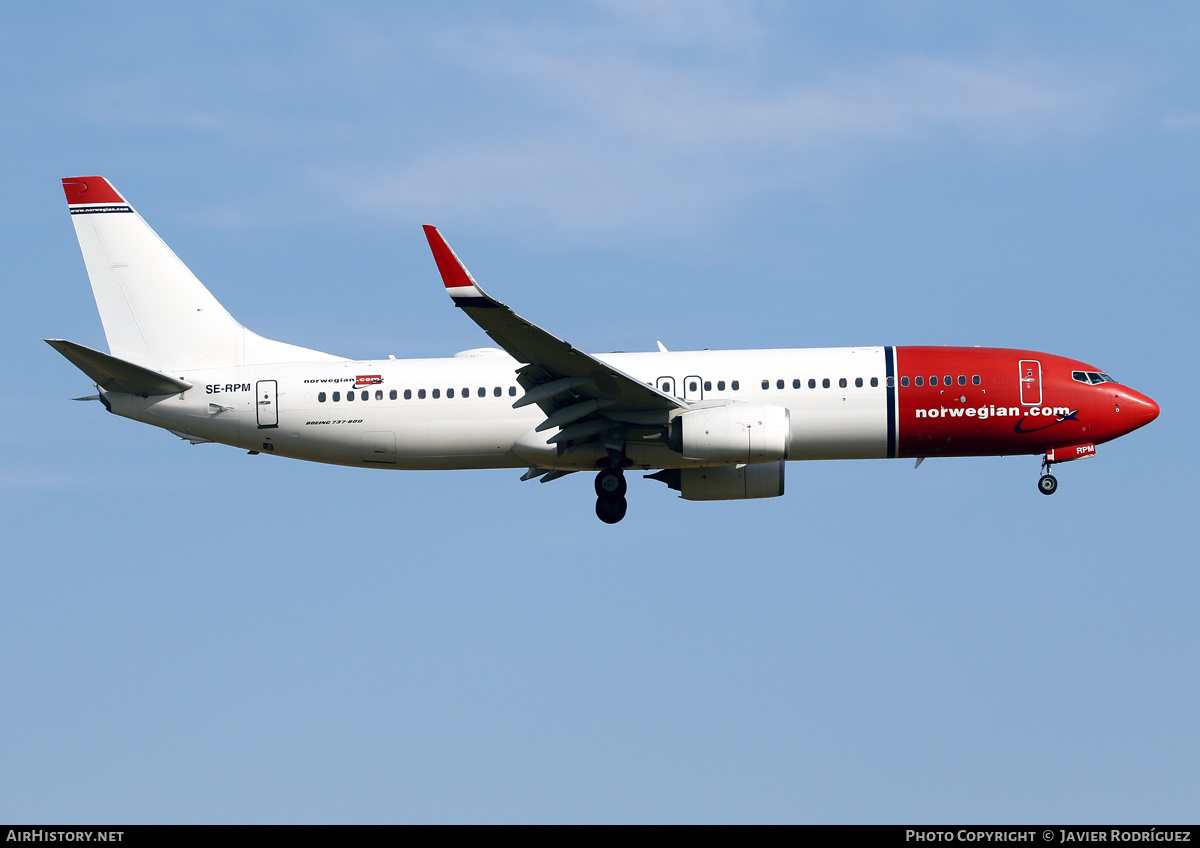 Aircraft Photo of SE-RPM | Boeing 737-8JP | Norwegian | AirHistory.net #479133
