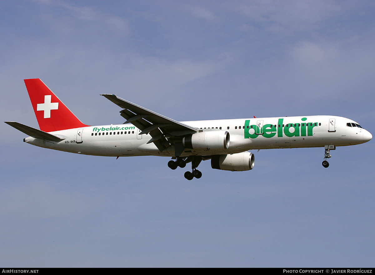 Aircraft Photo of HB-IHR | Boeing 757-2G5 | Belair | AirHistory.net #479152