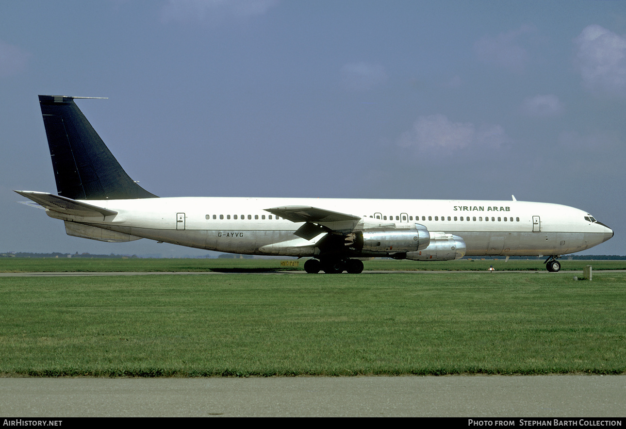 Aircraft Photo of G-AYVG | Boeing 707-321 | Syrian Arab Airlines | AirHistory.net #479160