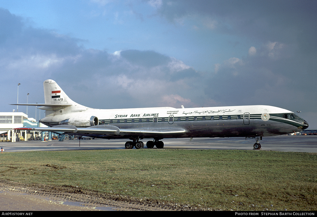 Aircraft Photo of YK-AFB | Sud SE-210 Caravelle 10B3 Super B | Syrian Arab Airlines | AirHistory.net #479169