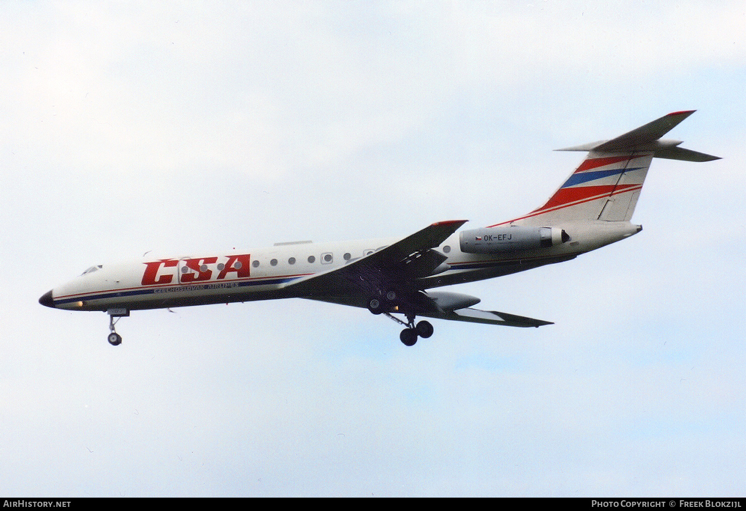 Aircraft Photo of OK-EFJ | Tupolev Tu-134A | ČSA - Československé Aerolinie - Czechoslovak Airlines | AirHistory.net #479170