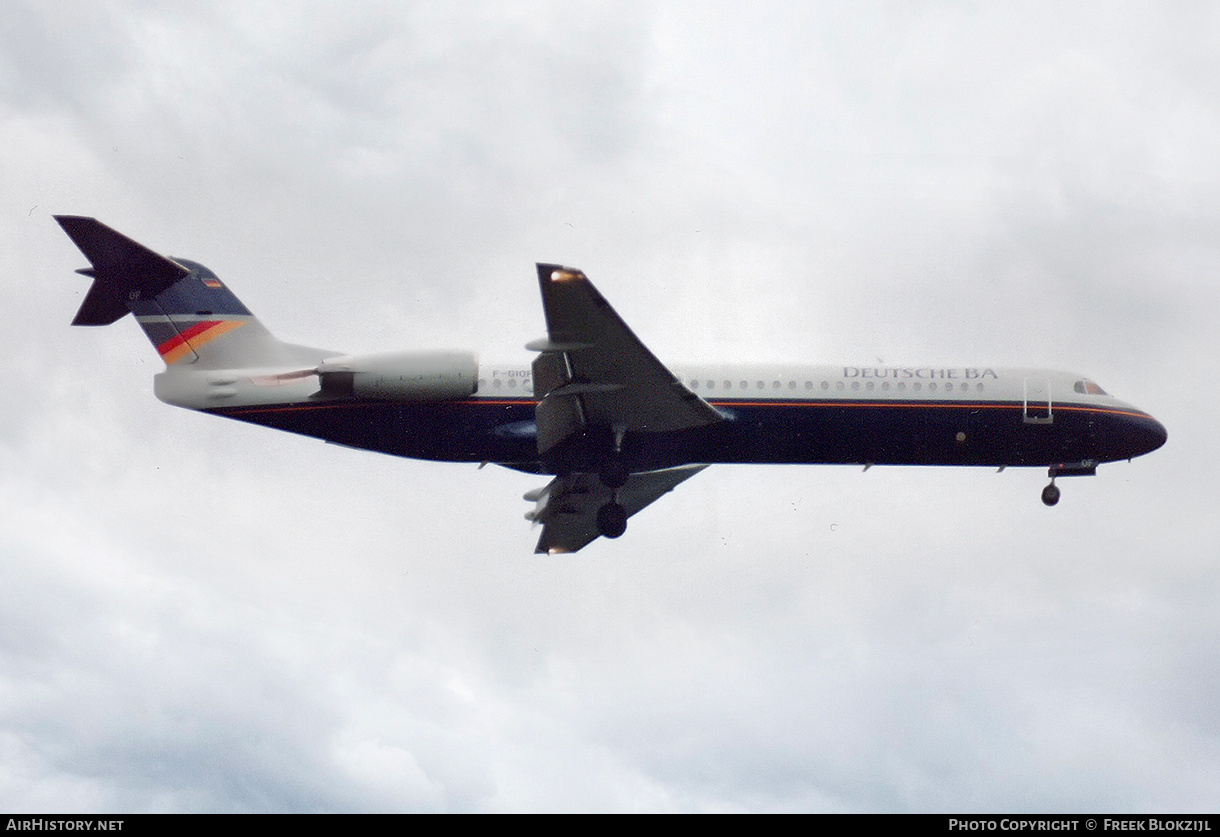 Aircraft Photo of F-GIOF | Fokker 100 (F28-0100) | Deutsche BA | AirHistory.net #479225