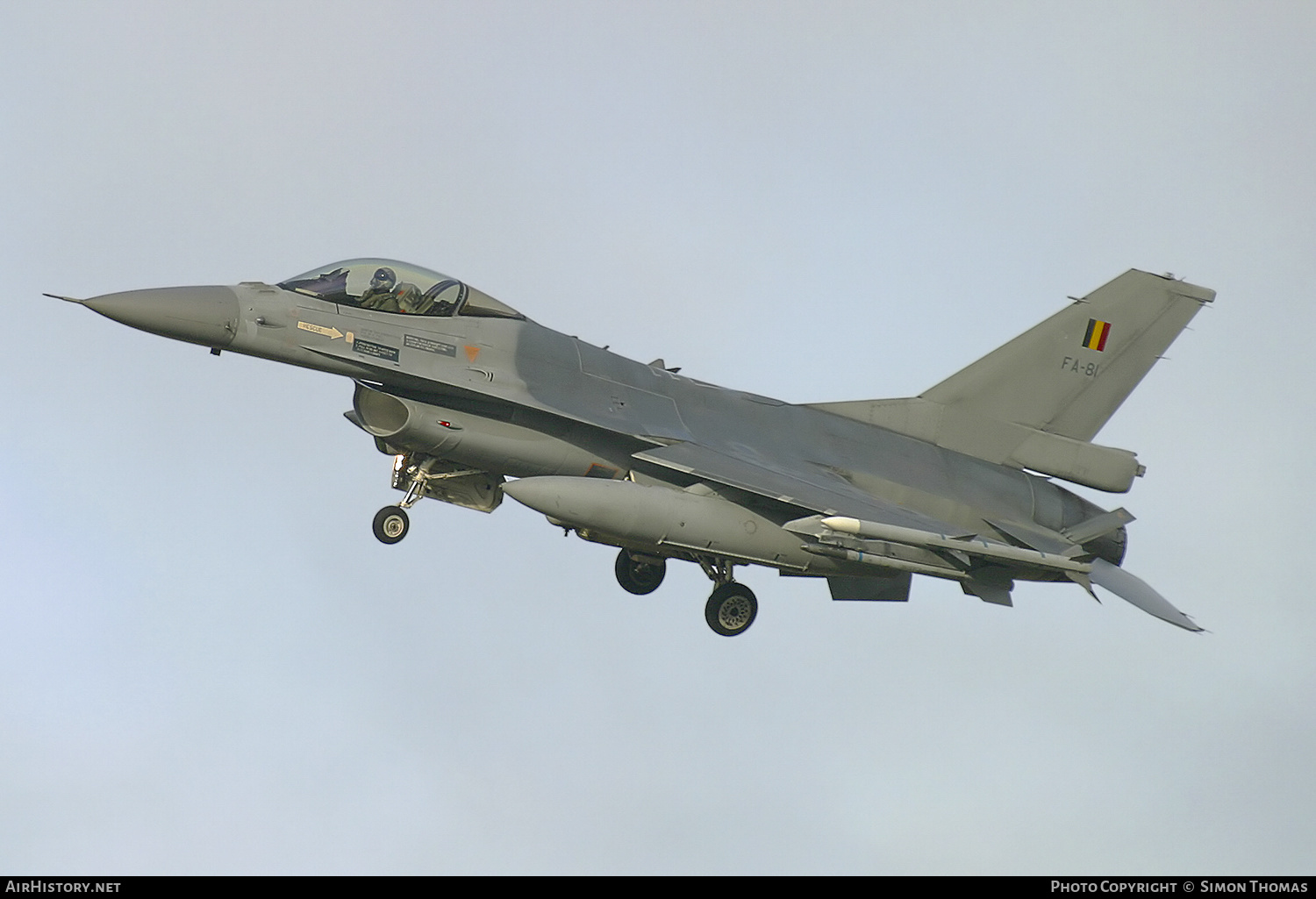 Aircraft Photo of FA-81 | General Dynamics F-16AM Fighting Falcon | Belgium - Air Force | AirHistory.net #479228