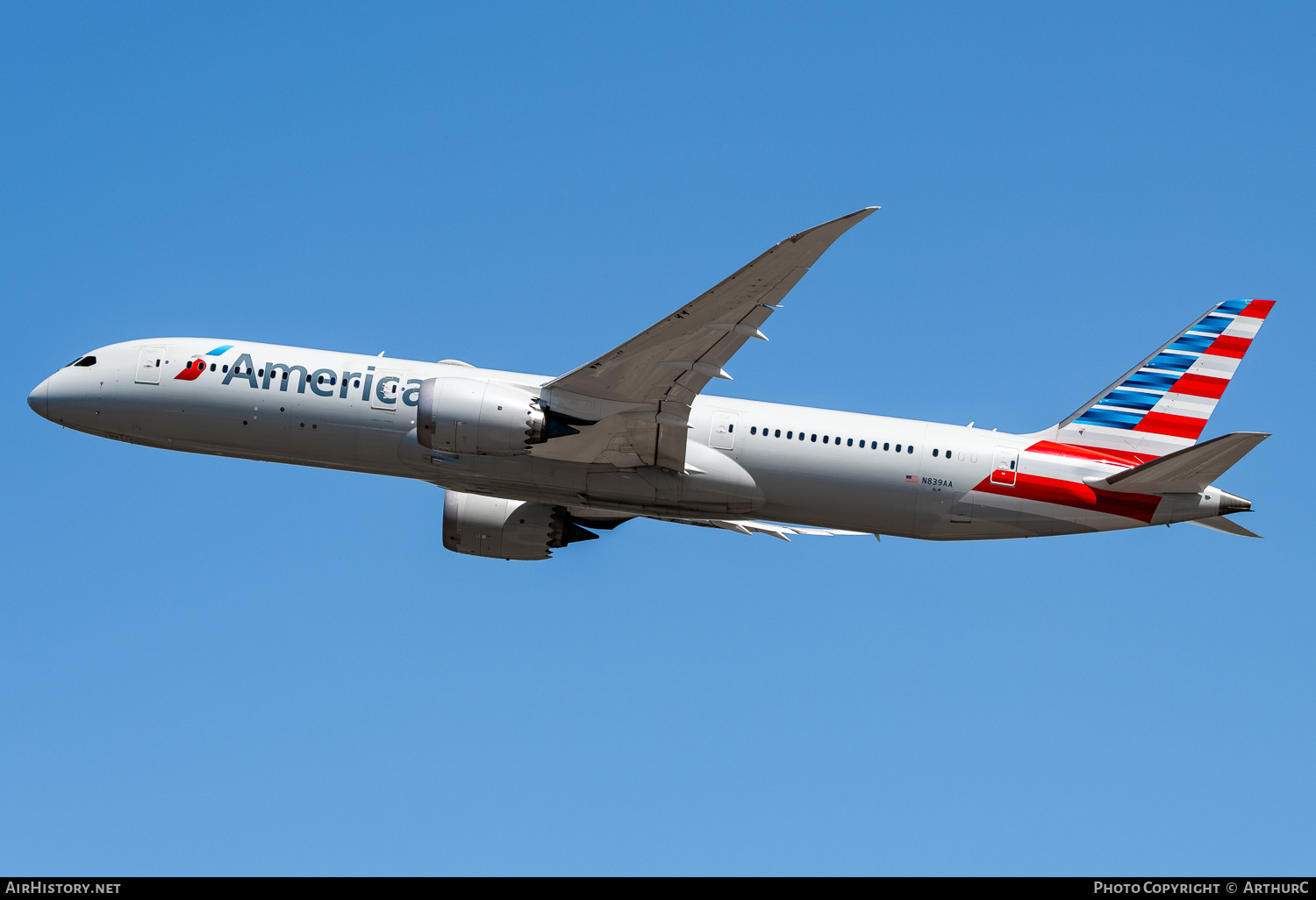 Aircraft Photo of N839AA | Boeing 787-9 Dreamliner | American Airlines | AirHistory.net #479290