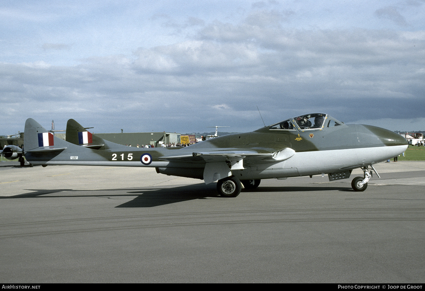 Aircraft Photo of G-HELV / 215 | De Havilland D.H. 115 Vampire T55 | UK - Air Force | AirHistory.net #479308