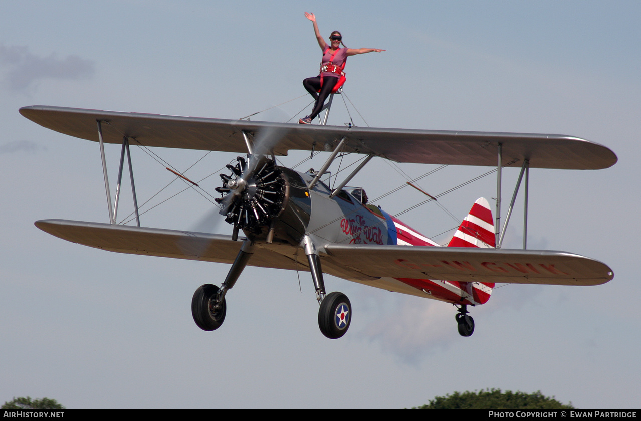 Aircraft Photo of G-WGWK | Boeing A75L300 Stearman | The Wing Walk Company | AirHistory.net #479311