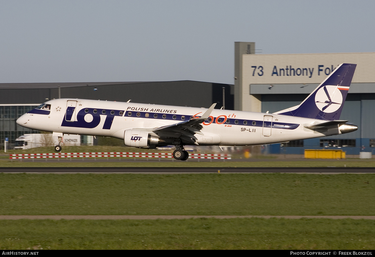 Aircraft Photo of SP-LII | Embraer 175LR (ERJ-170-200LR) | LOT Polish Airlines - Polskie Linie Lotnicze | AirHistory.net #479328