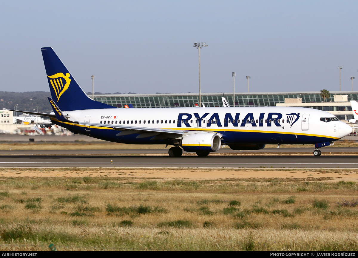 Aircraft Photo of 9H-QCX | Boeing 737-8AS | Ryanair | AirHistory.net #479406