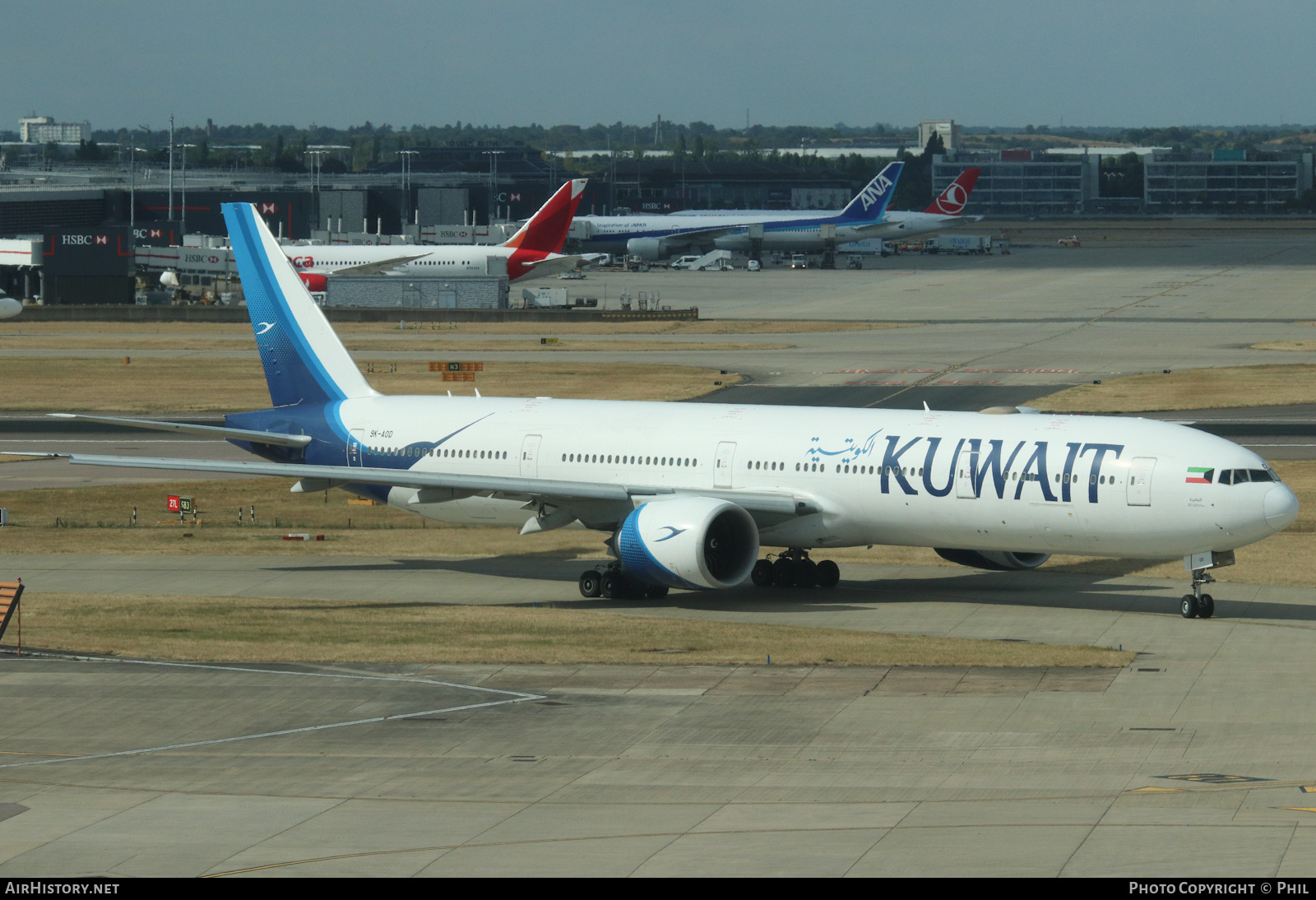 Aircraft Photo of 9K-AOD | Boeing 777-300/ER | Kuwait Airways | AirHistory.net #479427