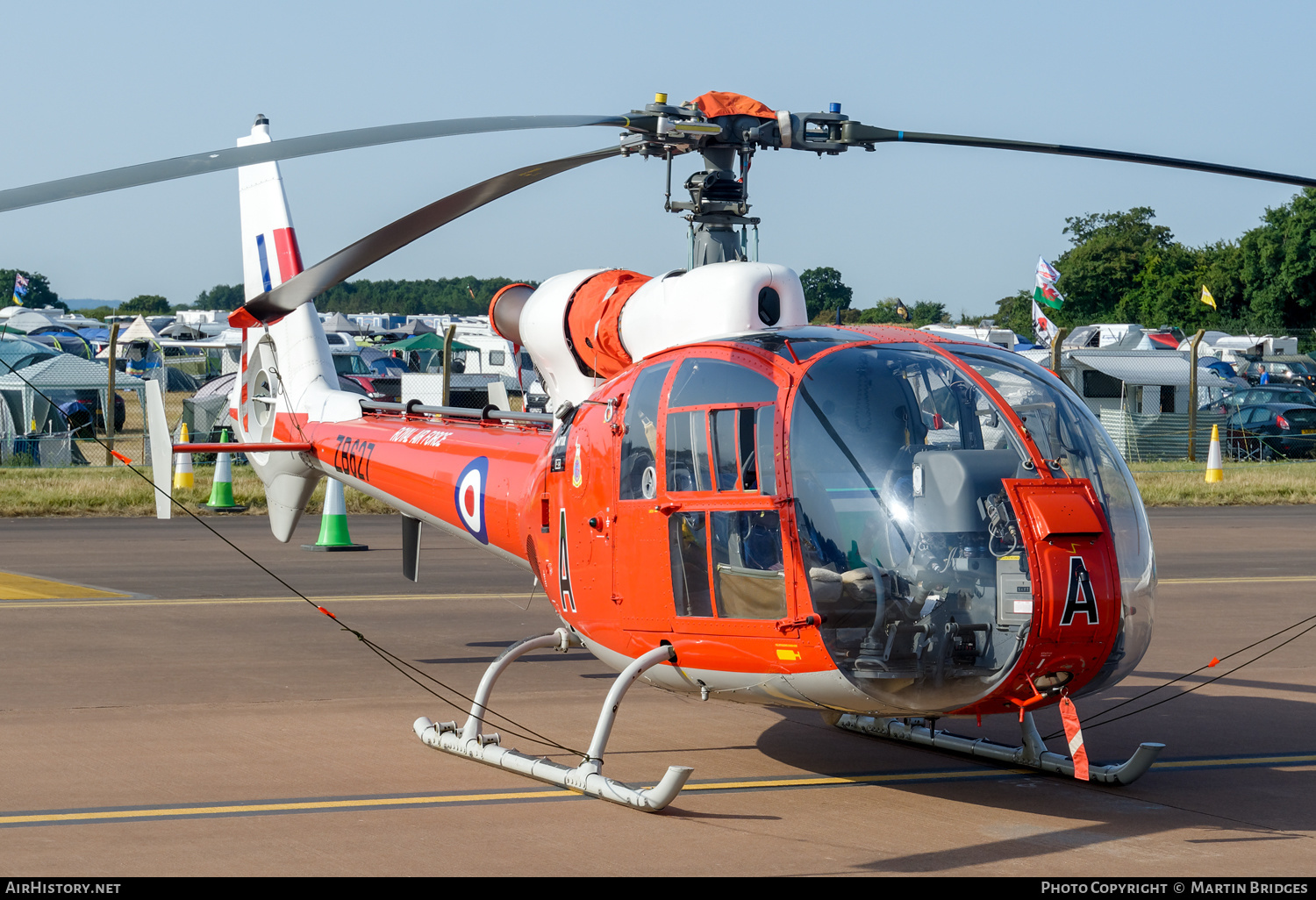 Aircraft Photo of G-CBSK / ZB627 | Aerospatiale SA-341D Gazelle HT3 | UK - Air Force | AirHistory.net #479681