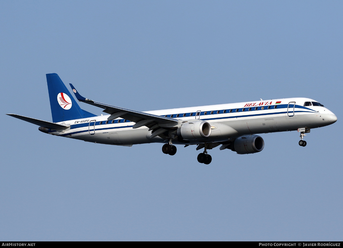 Aircraft Photo of EW-400PO | Embraer 195LR (ERJ-190-200LR) | Belavia | AirHistory.net #479734