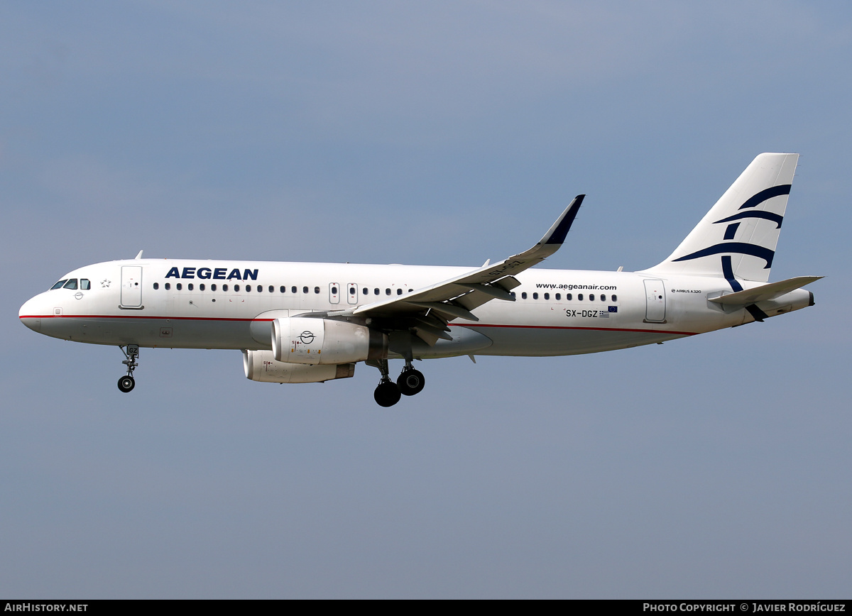 Aircraft Photo of SX-DGZ | Airbus A320-232 | Aegean Airlines | AirHistory.net #479747