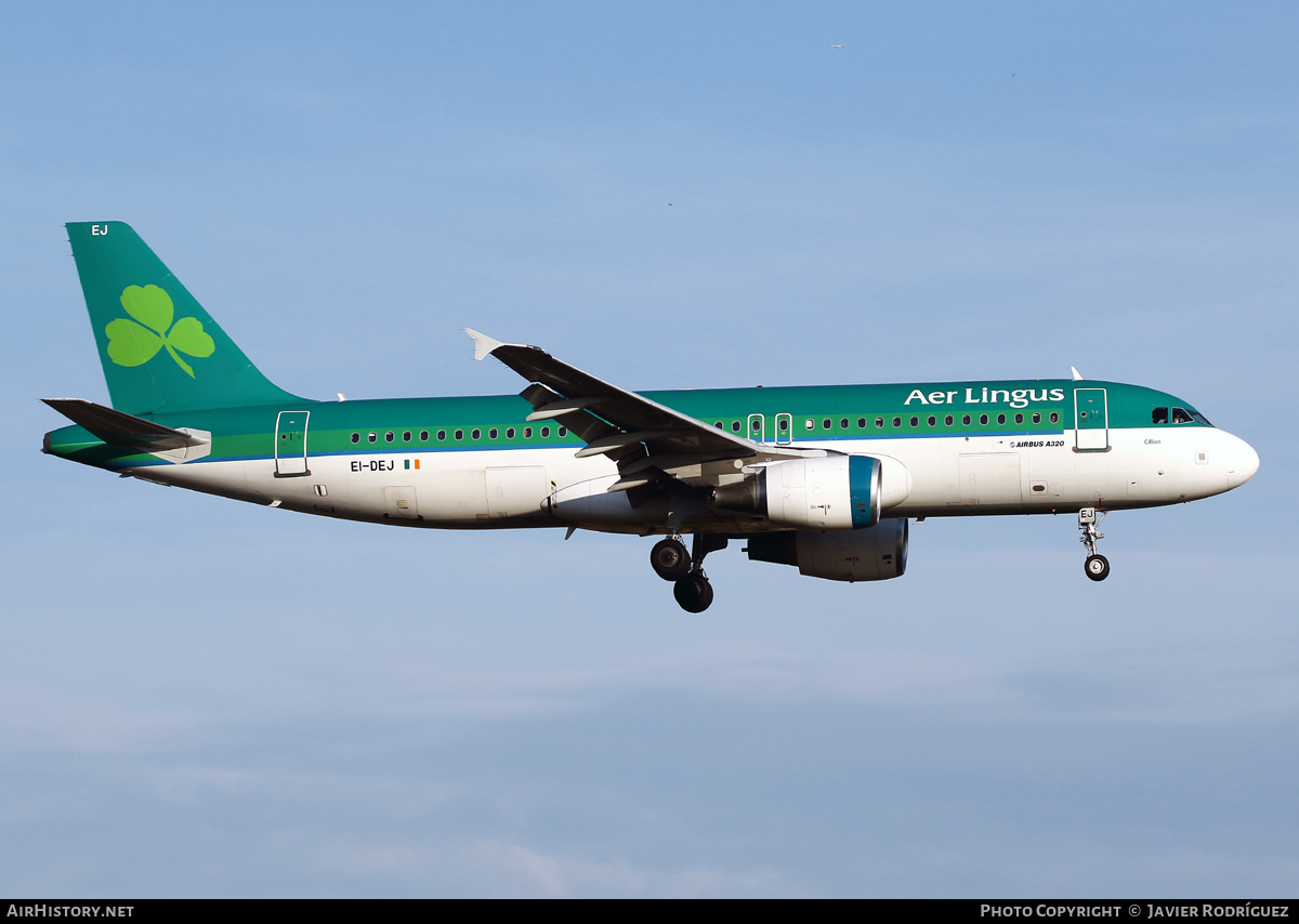 Aircraft Photo of EI-DEJ | Airbus A320-214 | Aer Lingus | AirHistory.net #479779
