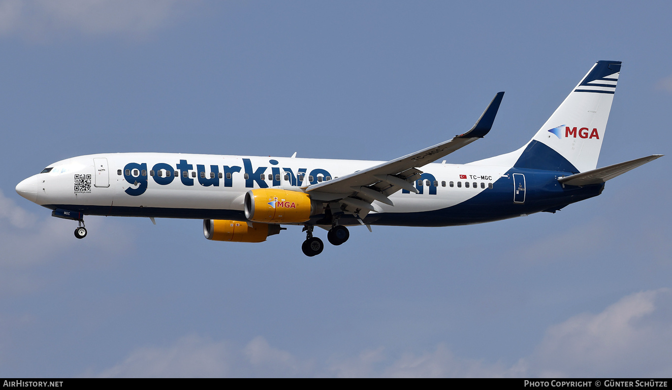 Aircraft Photo of TC-MGC | Boeing 737-83N | MGA - Mavi Gok Aviation | AirHistory.net #479801