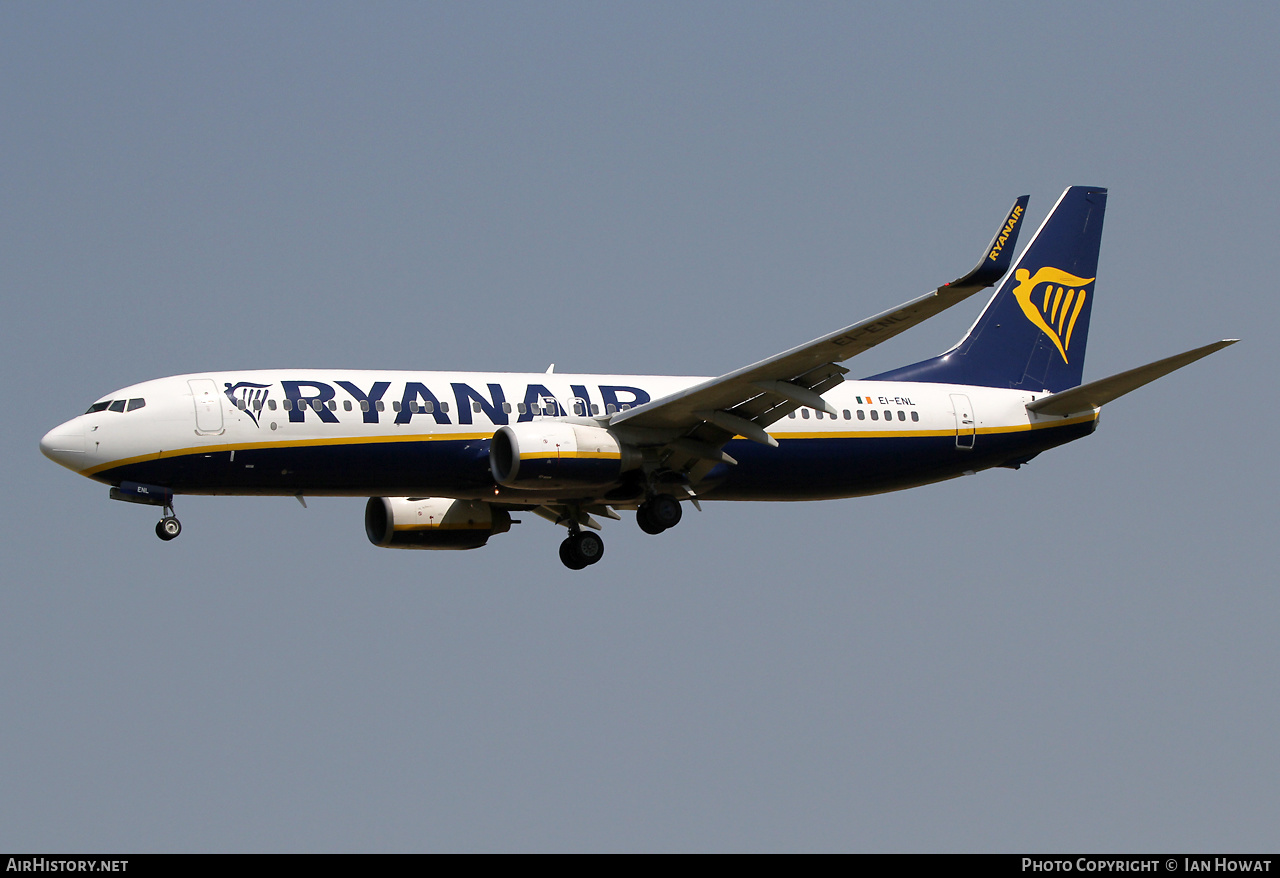 Aircraft Photo of EI-ENL | Boeing 737-8AS | Ryanair | AirHistory.net #479815
