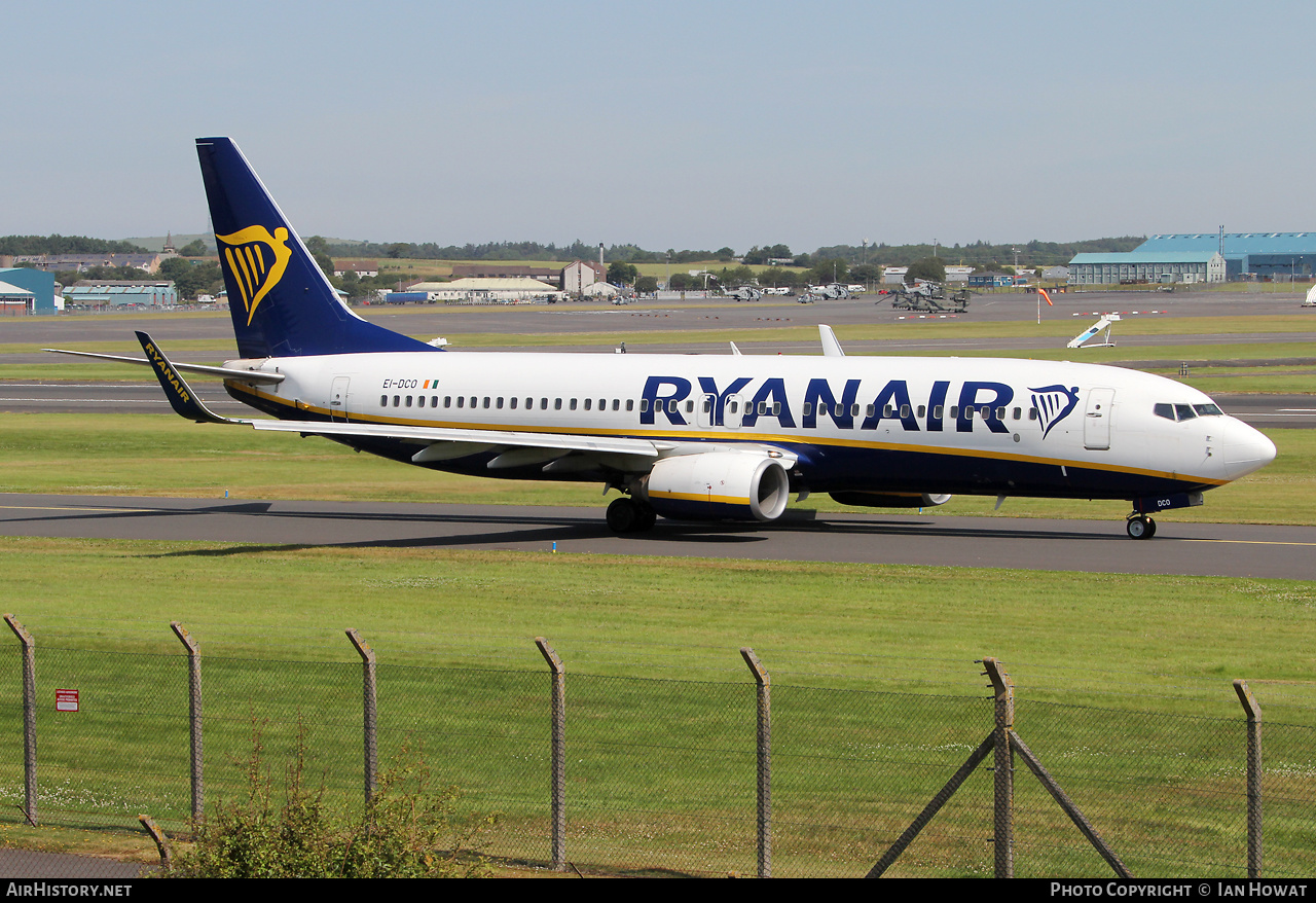 Aircraft Photo of EI-DCO | Boeing 737-8AS | Ryanair | AirHistory.net #479817