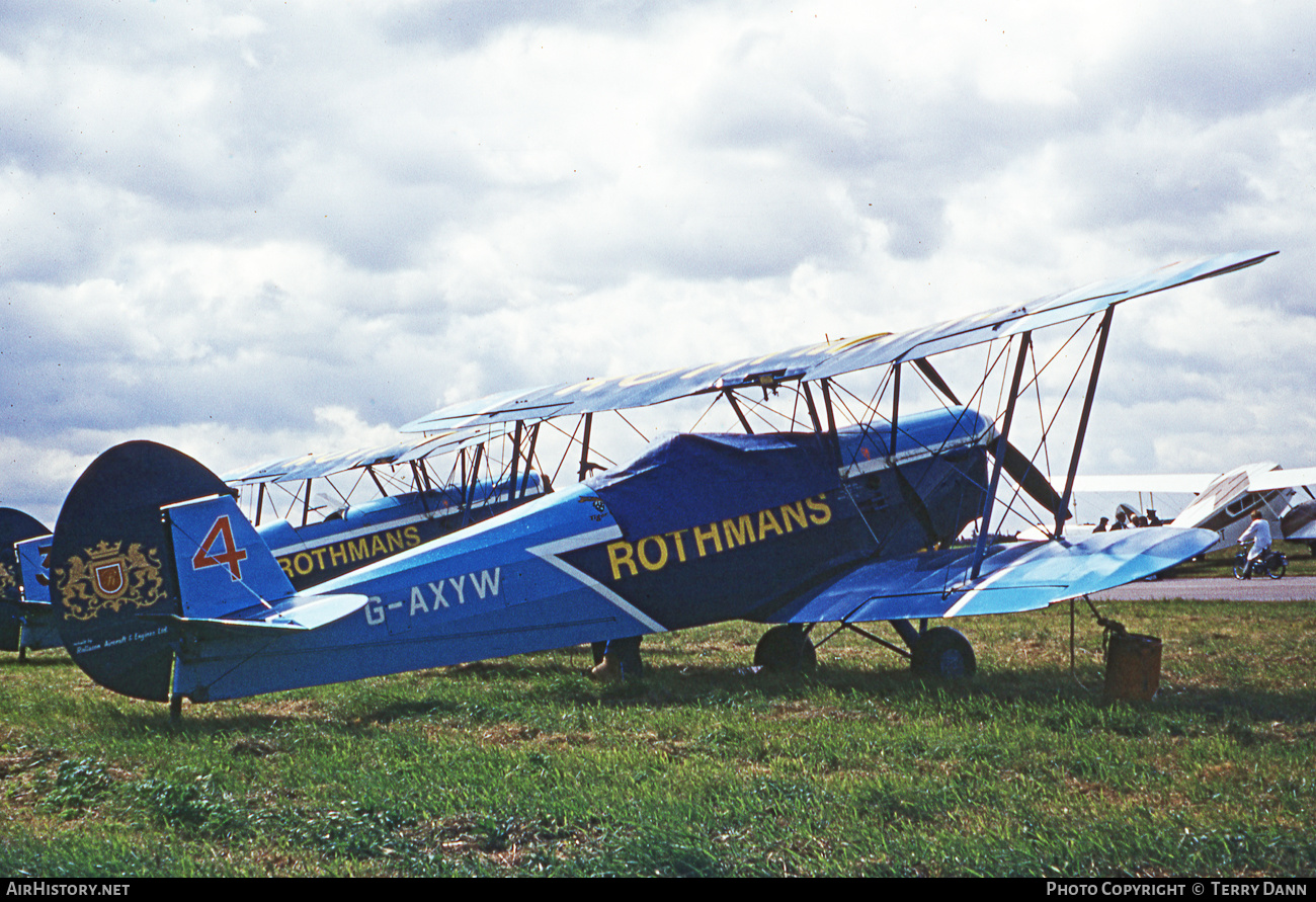 Aircraft Photo of G-AXYW | SNCAN Stampe SV-4C | Rothmans International | AirHistory.net #479835