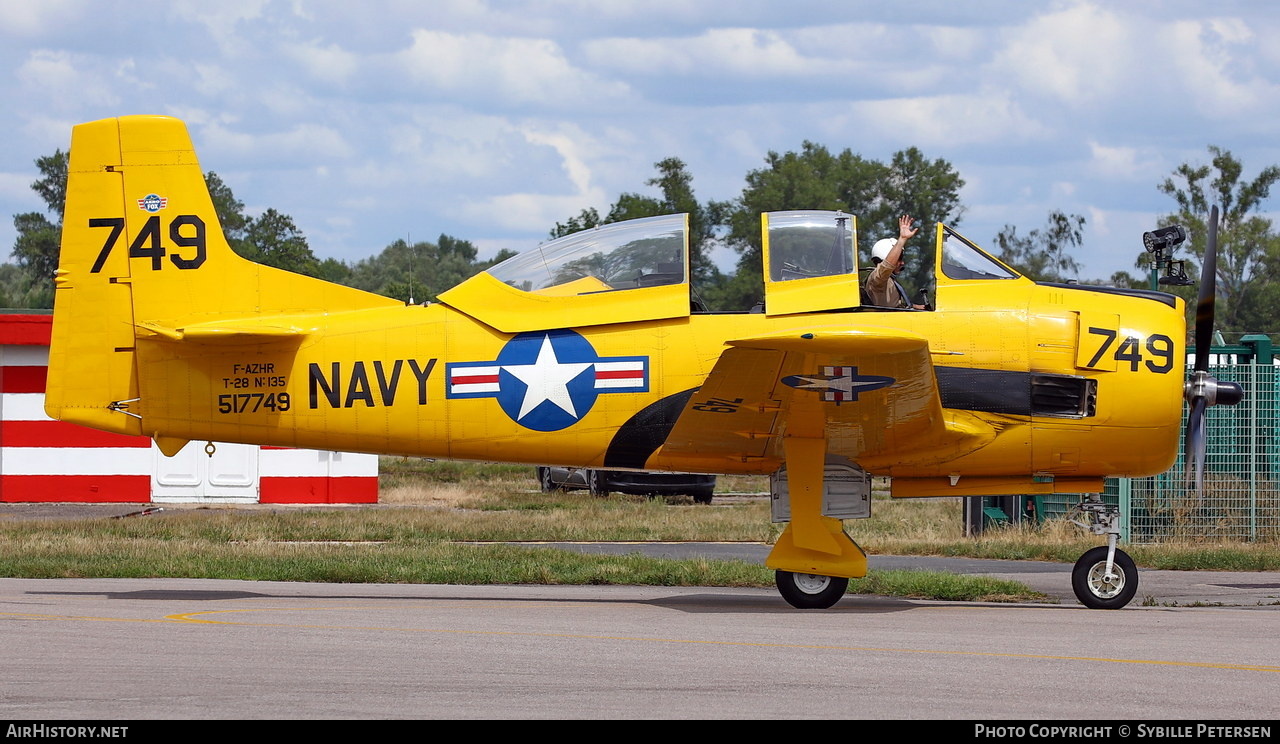 Aircraft Photo of F-AZHR / 517749 | North American T-28A Fennec | USA - Navy | AirHistory.net #479846