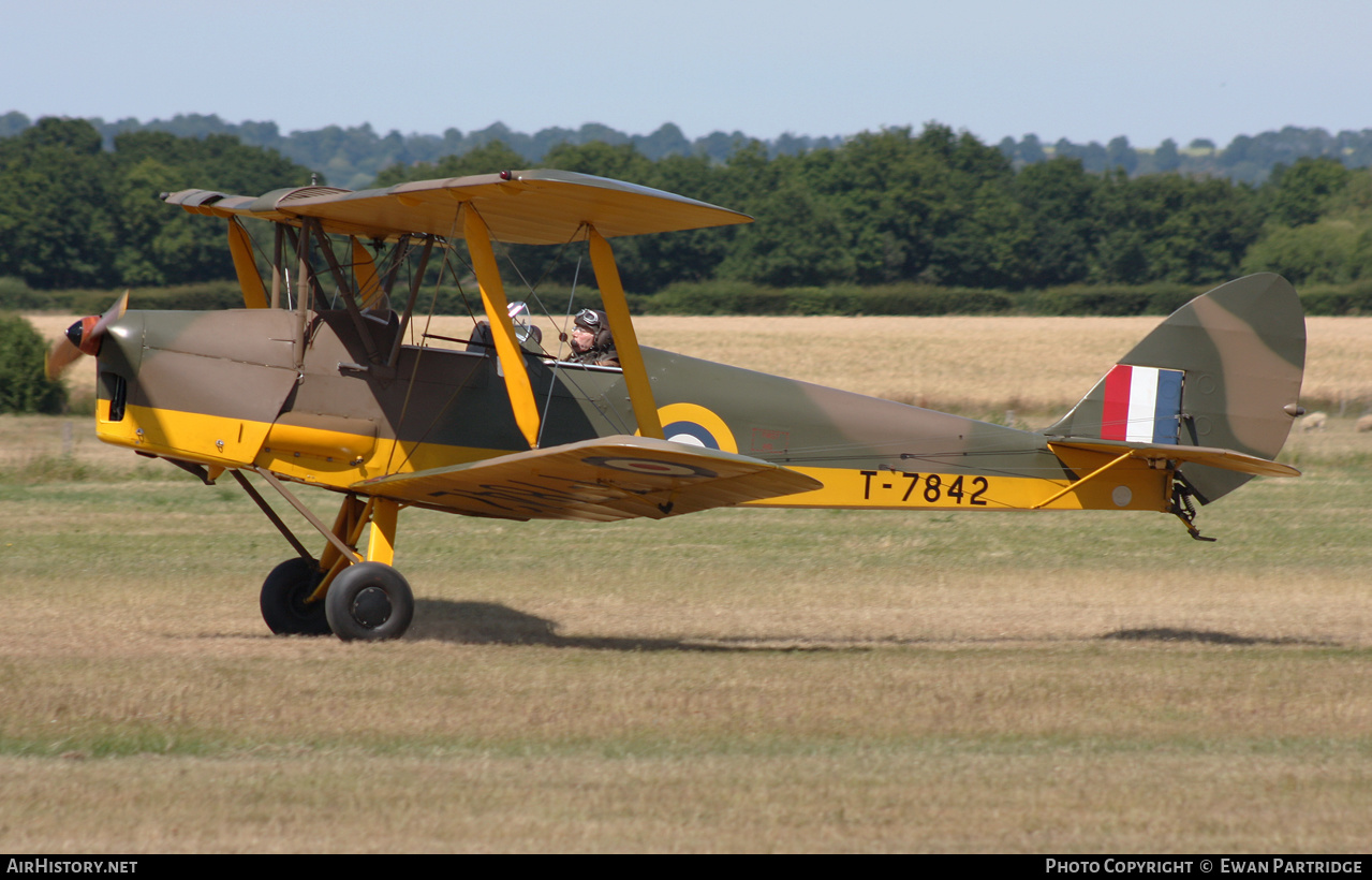 Aircraft Photo of G-AMTF / T-7842 | De Havilland D.H. 82A Tiger Moth II | UK - Air Force | AirHistory.net #479883