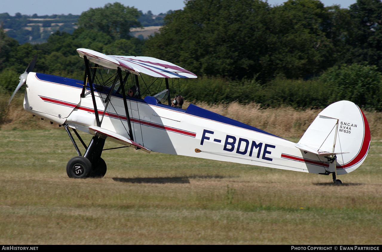 Aircraft Photo of F-BDME | Stampe-Vertongen SV-4A | AirHistory.net #479884