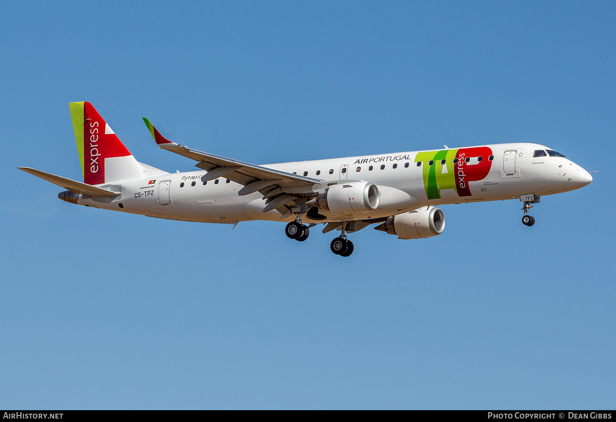 Aircraft Photo of CS-TPZ | Embraer 190AR (ERJ-190-100IGW) | TAP Air Portugal Express | AirHistory.net #479891
