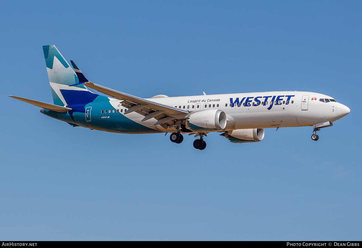 Aircraft Photo of C-GAMQ | Boeing 737-8 Max 8 | WestJet | AirHistory.net #479902