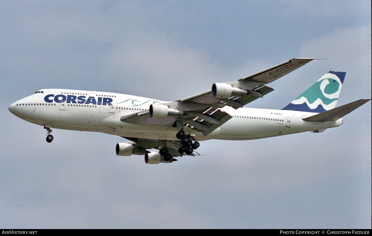 Aircraft Photo of F-GSEA | Boeing 747-312 | Corsair | AirHistory.net #479910