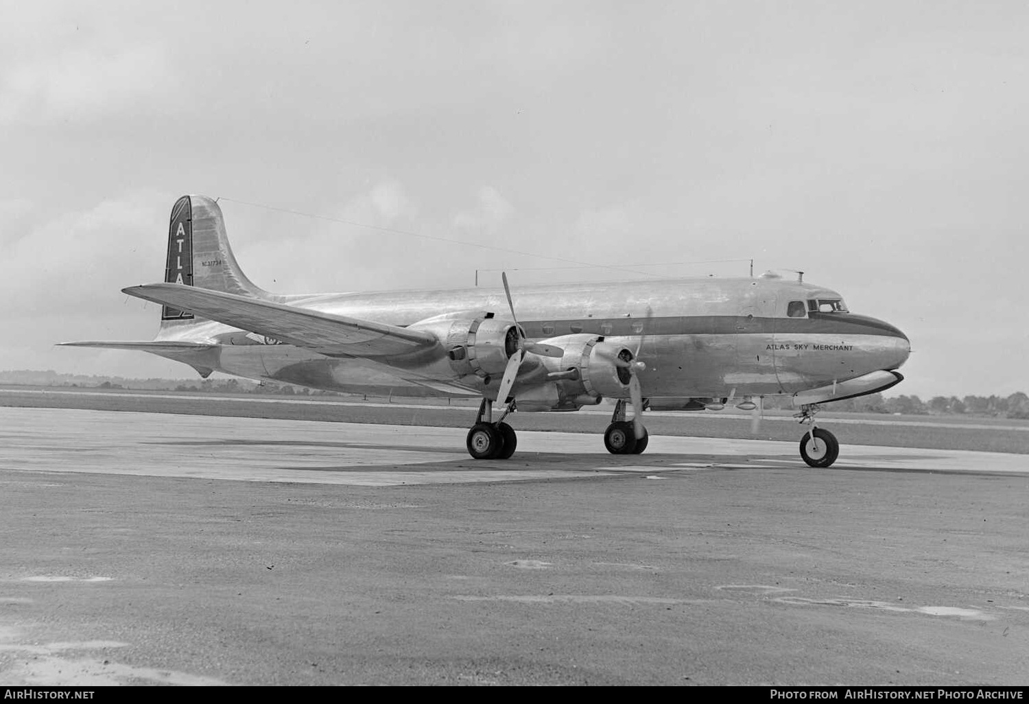 Aircraft Photo of NC37734 | Douglas C-54A Skymaster | Atlas Tire | AirHistory.net #479937