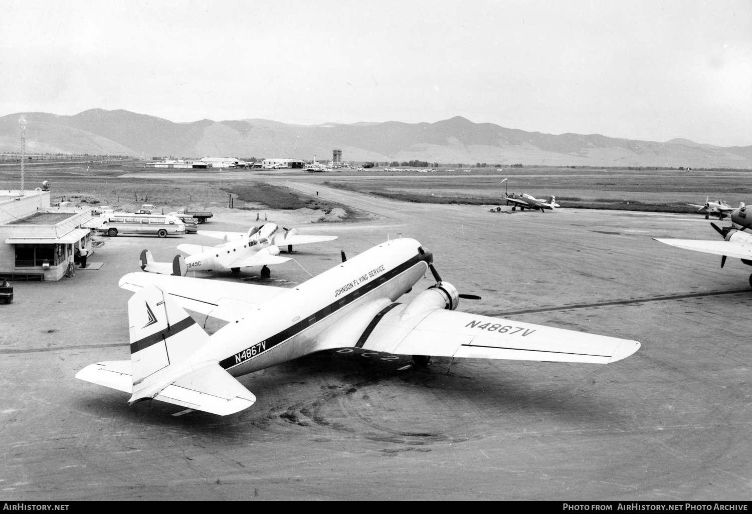 Aircraft Photo of N4867V | Douglas DC-2-118B | Johnson Flying Service | AirHistory.net #479943