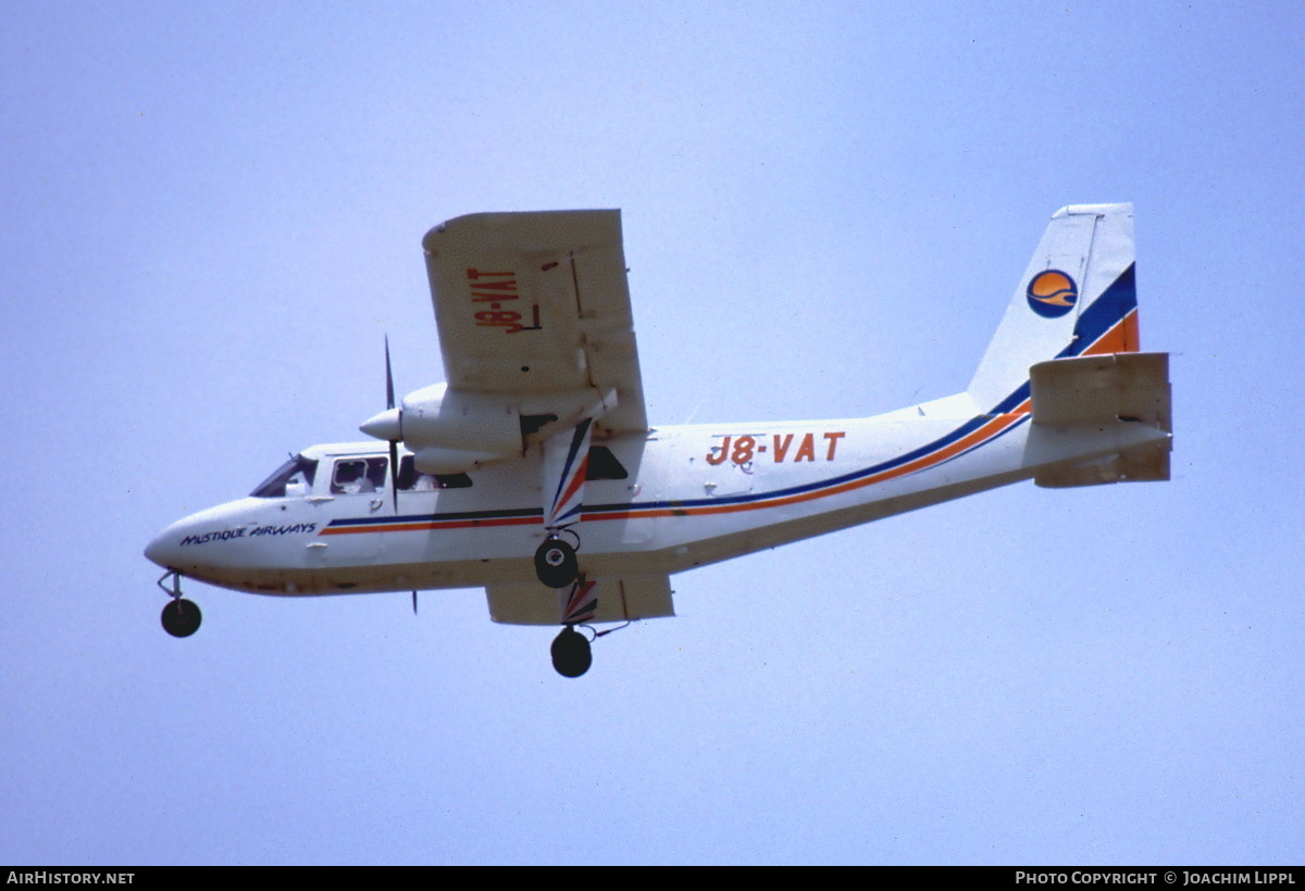 Aircraft Photo of J8-VAT | Britten-Norman BN-2A-26 Islander | Mustique Airways | AirHistory.net #480005
