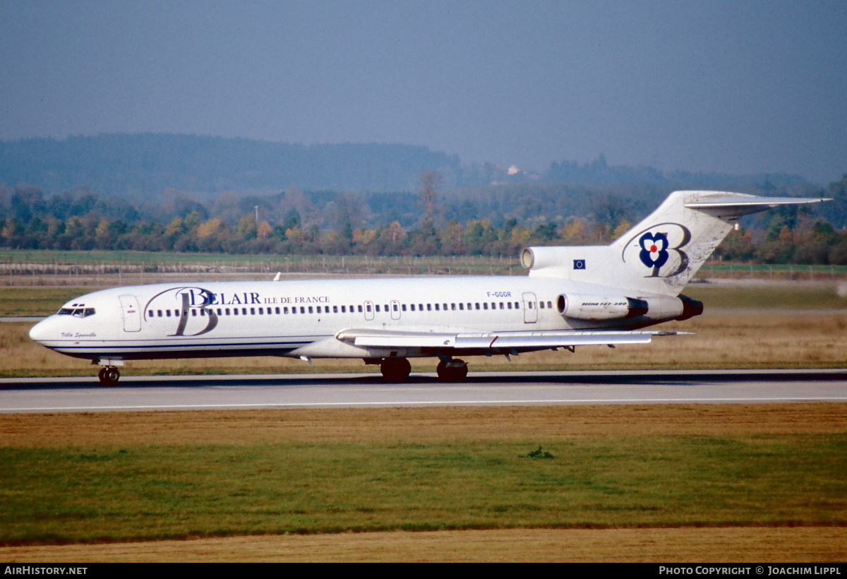 Aircraft Photo of F-GGGR | Boeing 727-2H3/Adv | Belair - Ile de France | AirHistory.net #480064