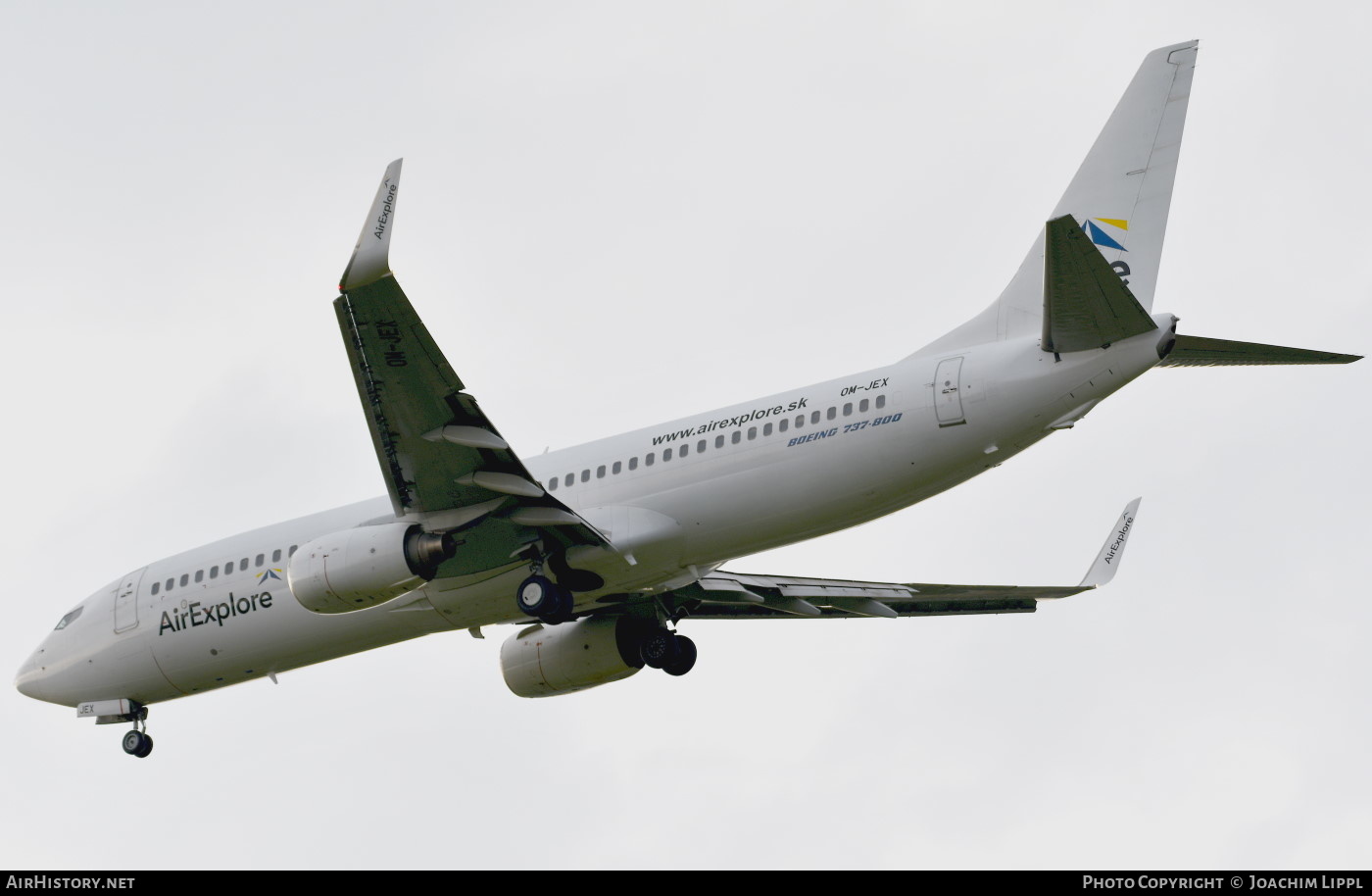 Aircraft Photo of OM-JEX | Boeing 737-8AS | AirExplore - Axe | AirHistory.net #480115