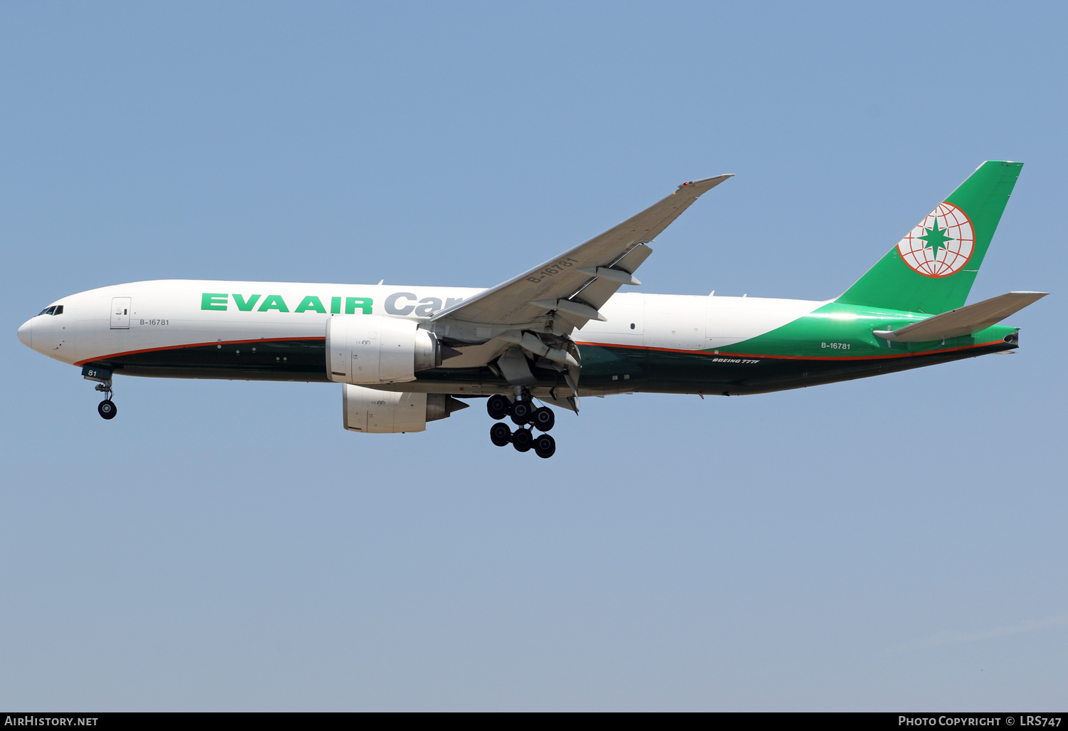 Aircraft Photo of B-16781 | Boeing 777-F | EVA Air Cargo | AirHistory.net #480149