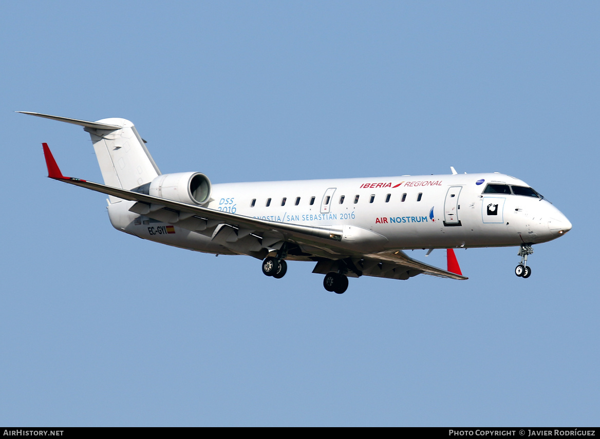 Aircraft Photo of EC-GYI | Bombardier CRJ-200ER (CL-600-2B19) | Iberia Regional | AirHistory.net #480150