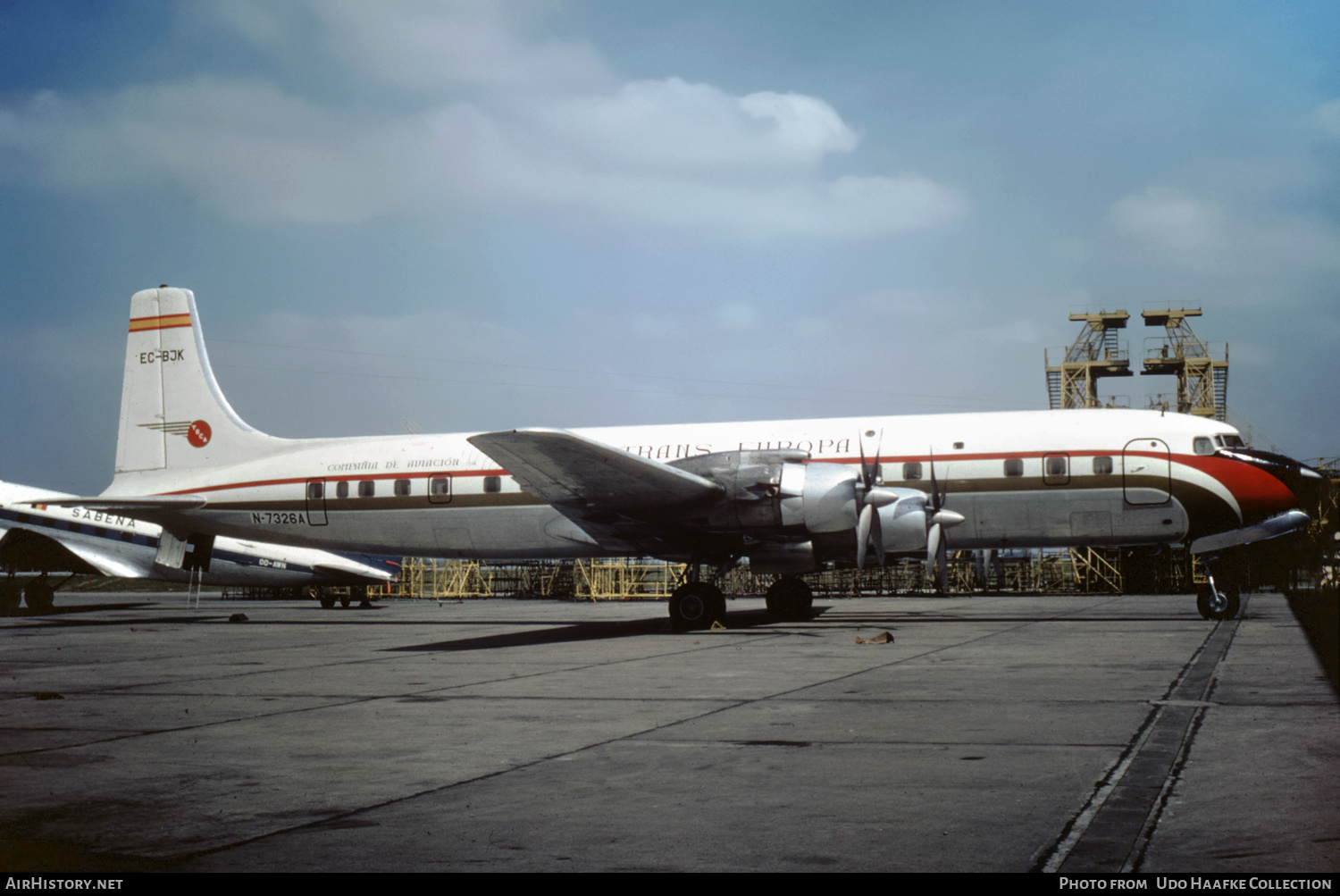 Aircraft Photo of EC-BJK / N-7326A | Douglas DC-7C | Trans Europa | AirHistory.net #480158