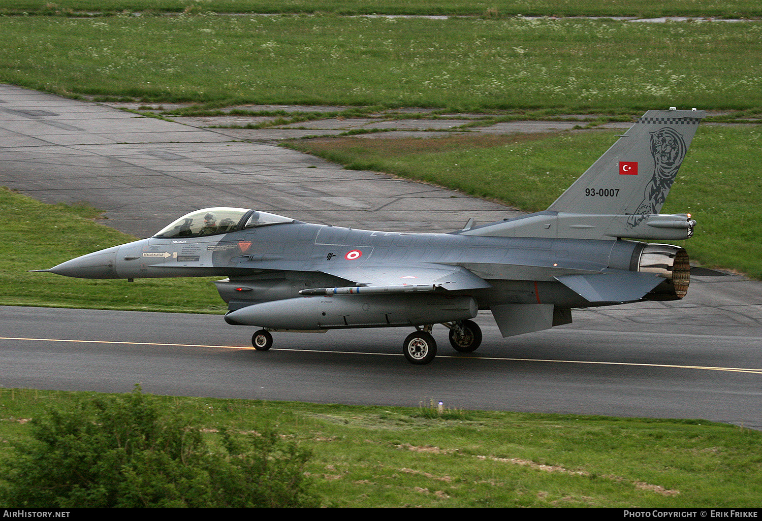 Aircraft Photo of 93-0007 | General Dynamics F-16CG Night Falcon | Turkey - Air Force | AirHistory.net #480288