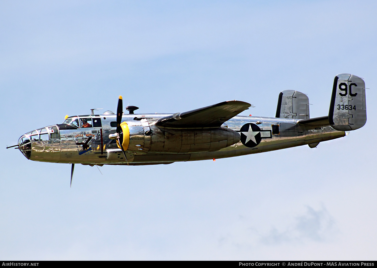 Aircraft Photo of N3774 / 33634 | North American B-25D Mitchell | USA - Air Force | AirHistory.net #480359