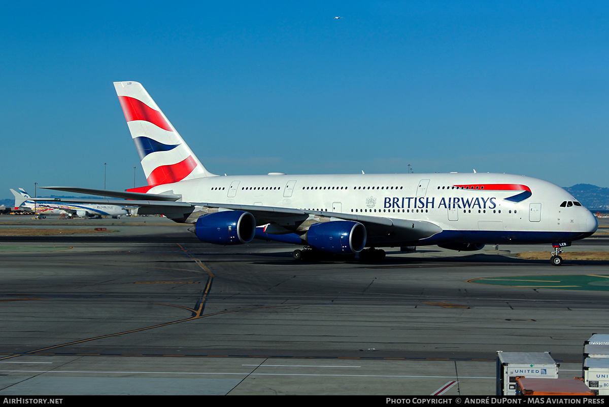 Aircraft Photo of G-XLEB | Airbus A380-841 | British Airways | AirHistory.net #480364
