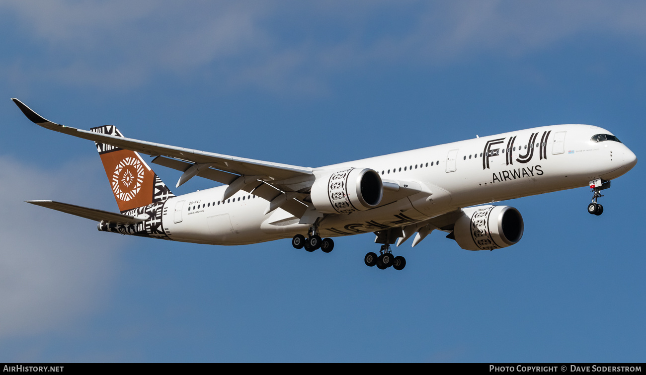 Aircraft Photo of DQ-FAJ | Airbus A350-941 | Fiji Airways | AirHistory.net #480439
