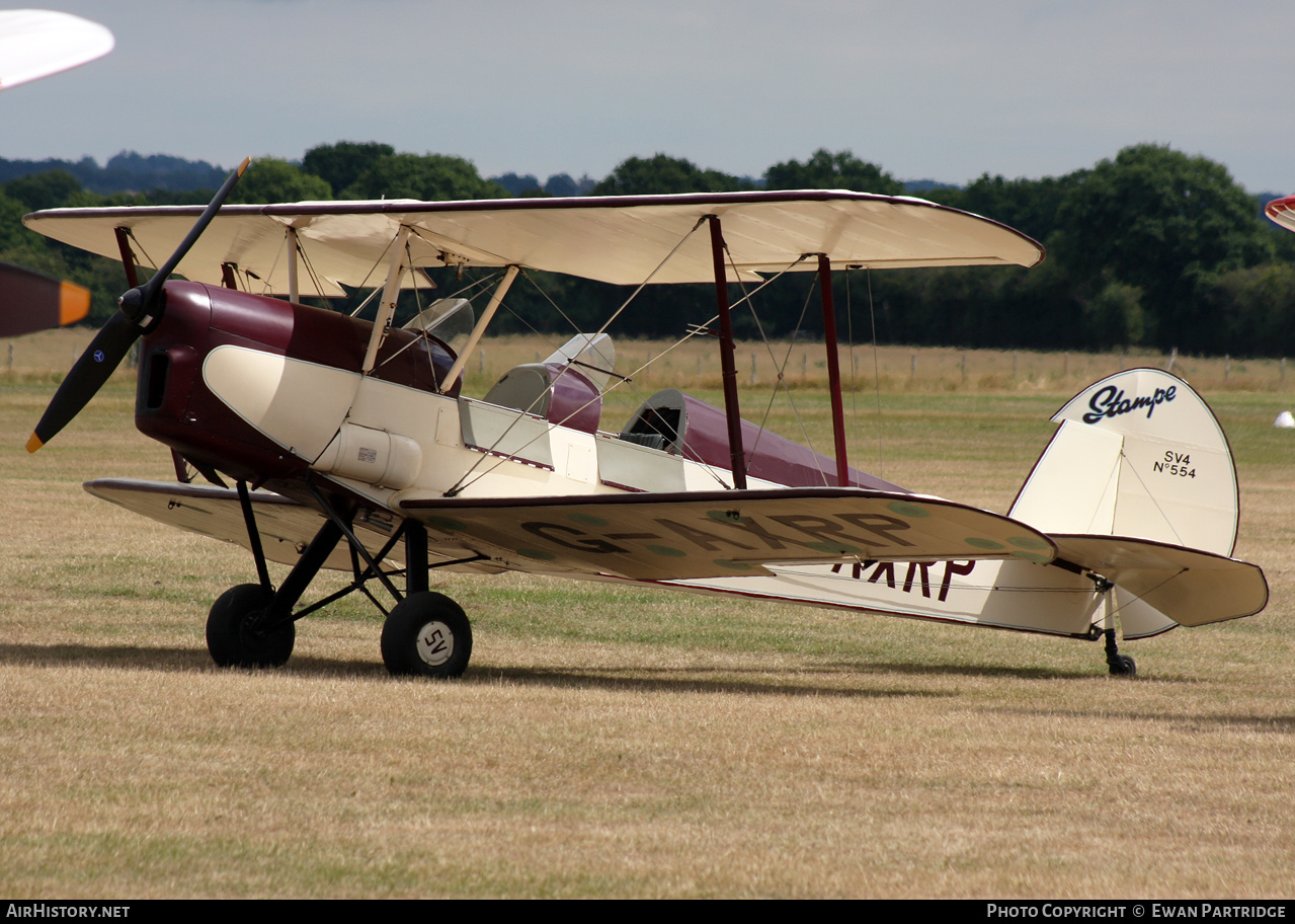 Aircraft Photo of G-AXRP | Stampe-Vertongen SV-4C | AirHistory.net #480440