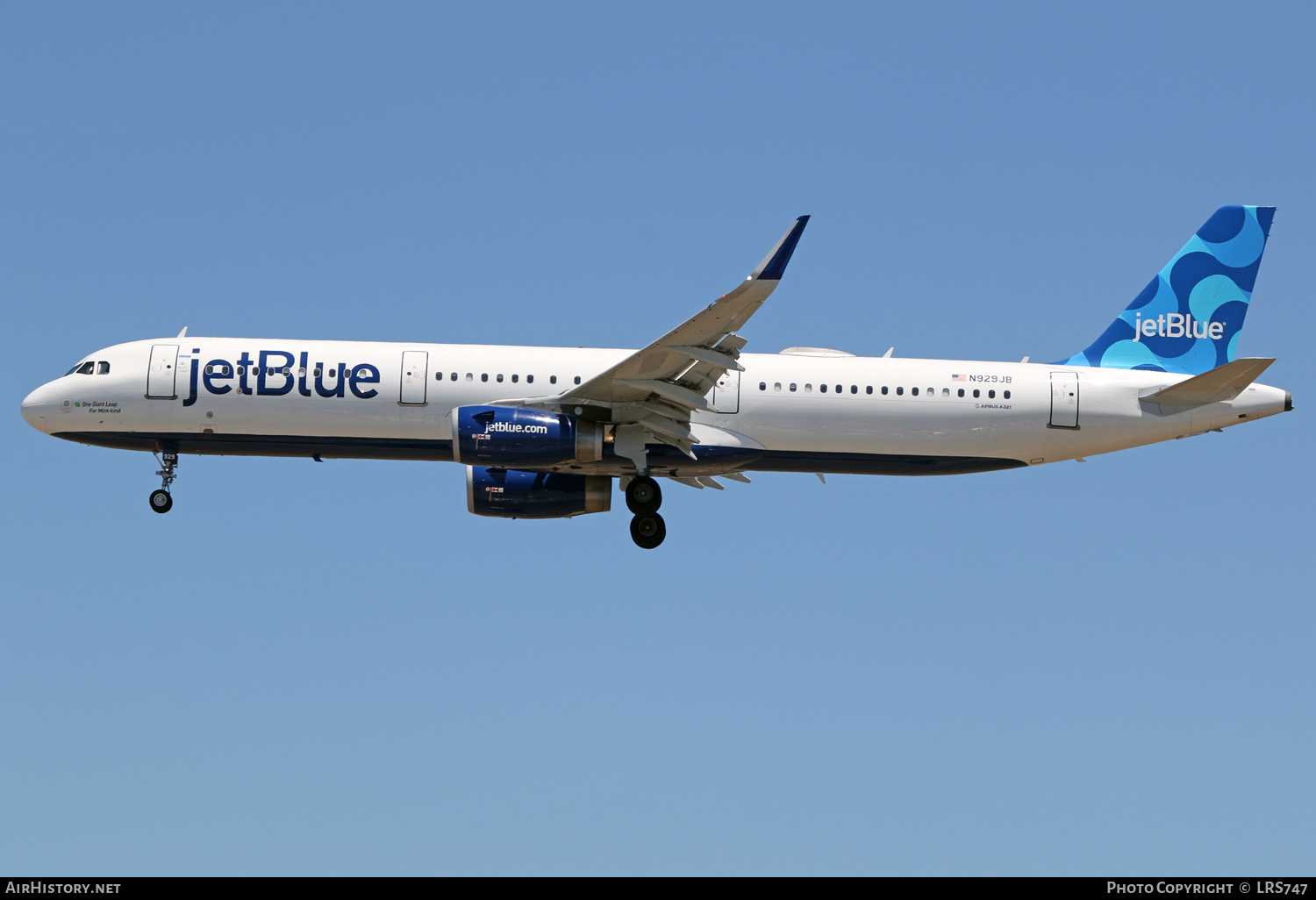 Aircraft Photo of N929JB | Airbus A321-231 | JetBlue Airways | AirHistory.net #480463