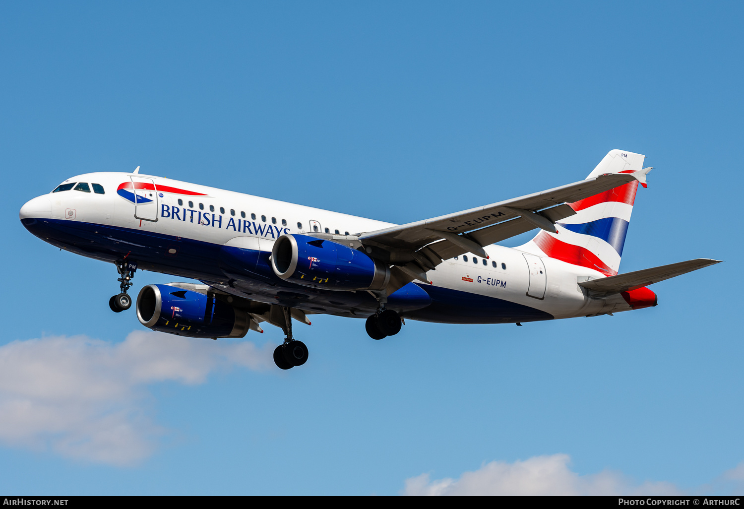 Aircraft Photo of G-EUPM | Airbus A319-131 | British Airways | AirHistory.net #480484