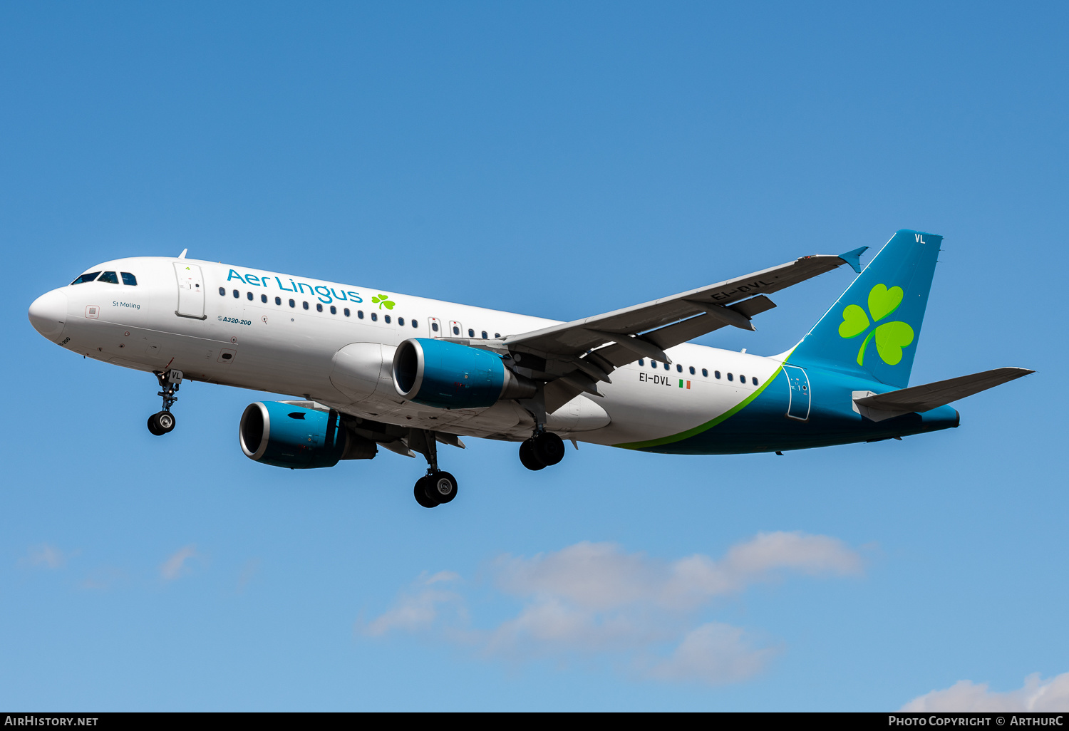 Aircraft Photo of EI-DVL | Airbus A320-214 | Aer Lingus | AirHistory.net #480488