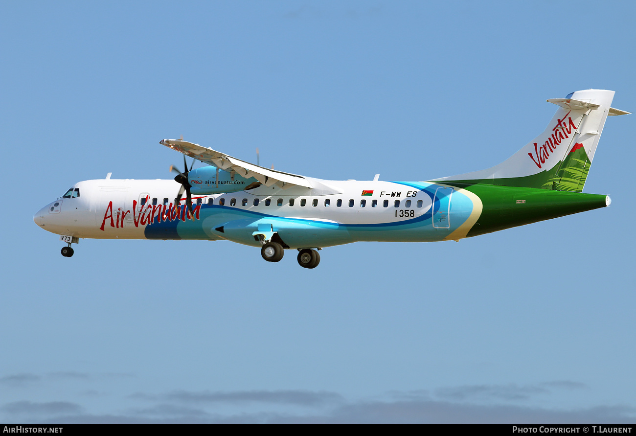 Aircraft Photo of F-WWES | ATR ATR-72-600 (ATR-72-212A) | Air Vanuatu | AirHistory.net #480489