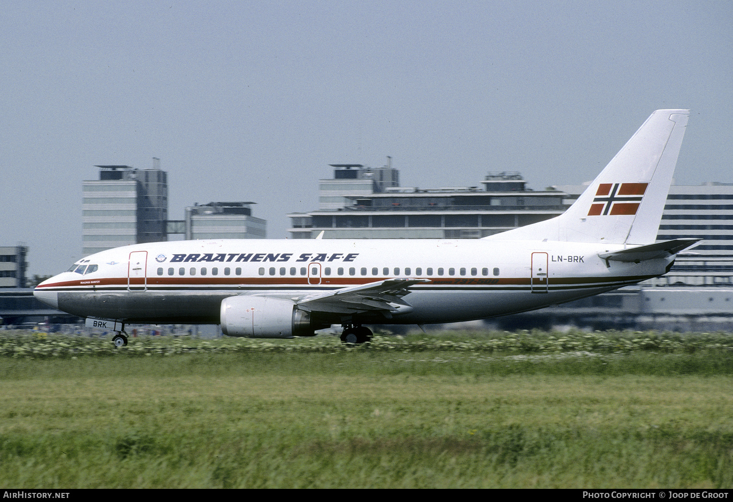 Aircraft Photo of LN-BRK | Boeing 737-505 | Braathens SAFE | AirHistory.net #480585