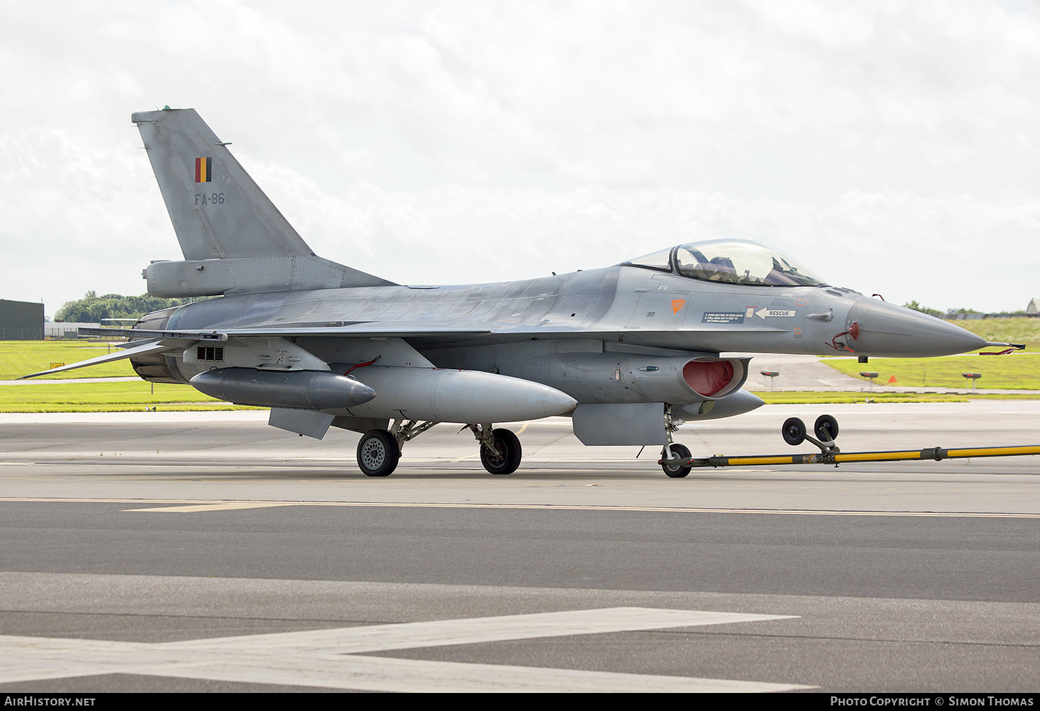 Aircraft Photo of FA-86 | General Dynamics F-16AM Fighting Falcon | Belgium - Air Force | AirHistory.net #480605